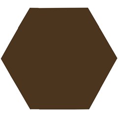 Cafe Noir Brown Wooden Puzzle Hexagon by FabChoice