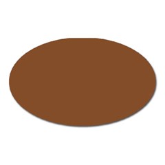 Caramel Cafe Brown Oval Magnet