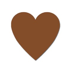 Caramel Cafe Brown Heart Magnet