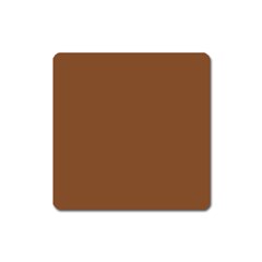 Caramel Cafe Brown Square Magnet