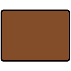 Caramel Cafe Brown Fleece Blanket (Large) 