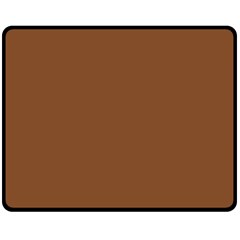 Caramel Cafe Brown Double Sided Fleece Blanket (Medium) 