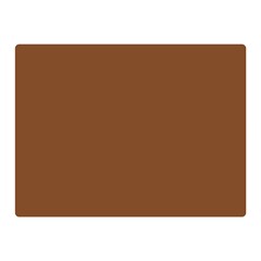 Caramel Cafe Brown Double Sided Flano Blanket (Mini) 