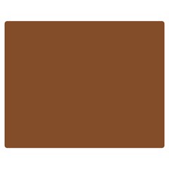 Caramel Cafe Brown Double Sided Flano Blanket (Medium) 