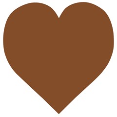 Caramel Cafe Brown Wooden Puzzle Heart by FabChoice