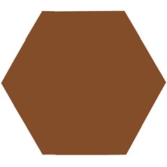 Caramel Cafe Brown Wooden Puzzle Hexagon