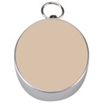 Frosted Almond Brown Silver Compasses Front