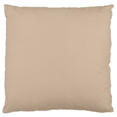 Frosted Almond Brown Large Flano Cushion Case (two Sides) by FabChoice