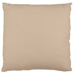 Frosted Almond Brown Large Flano Cushion Case (Two Sides) Front