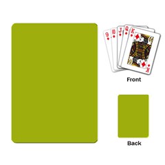 Acid Green Playing Cards Single Design (rectangle) by FabChoice