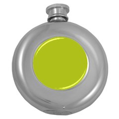 Acid Green Round Hip Flask (5 Oz) by FabChoice