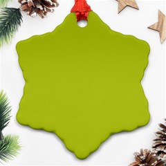 Acid Green Ornament (snowflake) by FabChoice