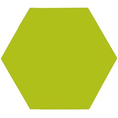 Acid Green Wooden Puzzle Hexagon by FabChoice