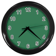 Amazon Green Wall Clock (black) by FabChoice