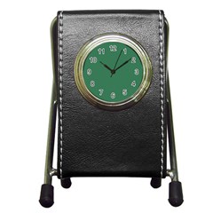 Amazon Green Pen Holder Desk Clock by FabChoice