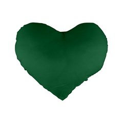 Amazon Green Standard 16  Premium Heart Shape Cushions by FabChoice