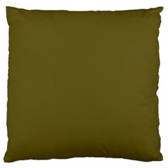 Antique Bronze Green Large Flano Cushion Case (one Side) by FabChoice