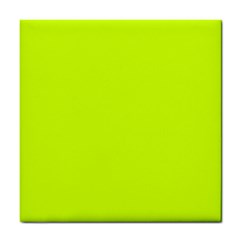 Arctic Lime Green Tile Coaster by FabChoice