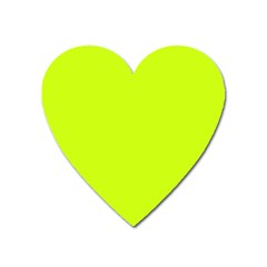 Arctic Lime Green Heart Magnet by FabChoice