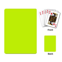 Arctic Lime Green Playing Cards Single Design (rectangle) by FabChoice