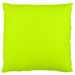 Arctic Lime Green Large Cushion Case (two Sides) by FabChoice