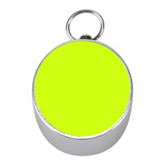 Arctic Lime Green Mini Silver Compasses by FabChoice