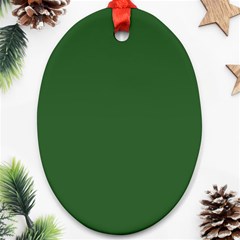 Basil Green Oval Ornament (two Sides) by FabChoice