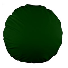 Basil Green Large 18  Premium Round Cushions by FabChoice