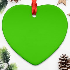 Bright Green Ornament (Heart)