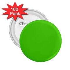 Bright Green 2 25  Buttons (100 Pack)  by FabChoice