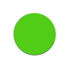 Bright Green Magnet 3  (round) by FabChoice