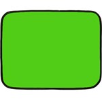 Bright Green Double Sided Fleece Blanket (Mini)  35 x27  Blanket Front