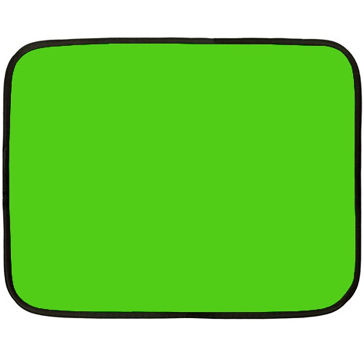 Bright Green Double Sided Fleece Blanket (Mini) 