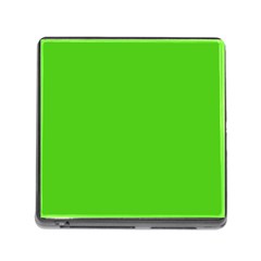 Bright Green Memory Card Reader (Square 5 Slot)