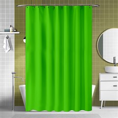 Bright Green Shower Curtain 48  X 72  (small)  by FabChoice