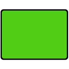 Bright Green Double Sided Fleece Blanket (Large) 