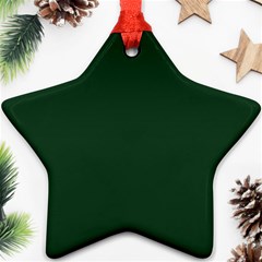 Eden Green Star Ornament (two Sides) by FabChoice