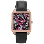 Brett Rose Gold Leather Watch  Front