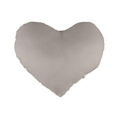 Abalone Grey Standard 16  Premium Heart Shape Cushions by FabChoice