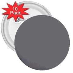 Battleship Grey 3  Buttons (10 Pack)  by FabChoice