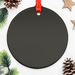 Beluga Grey Round Ornament (two Sides)