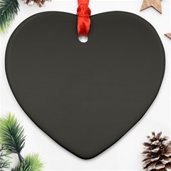 Beluga Grey Heart Ornament (two Sides) by FabChoice