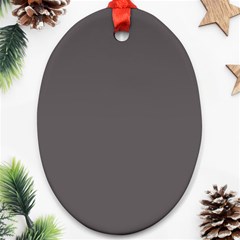 Carbon Grey Ornament (Oval)