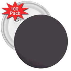 Carbon Grey 3  Buttons (100 pack) 