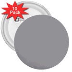 Chalice Silver Grey 3  Buttons (10 pack)  Front