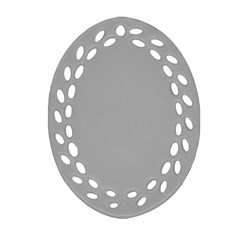 Chalice Silver Grey Ornament (oval Filigree) by FabChoice