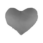 Chalice Silver Grey Standard 16  Premium Heart Shape Cushions Back