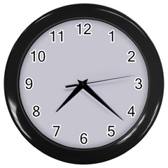 Cloudy Grey Wall Clock (black) by FabChoice