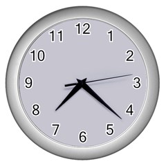 Cloudy Grey Wall Clock (silver) by FabChoice