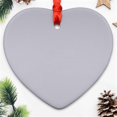 Cloudy Grey Heart Ornament (two Sides) by FabChoice